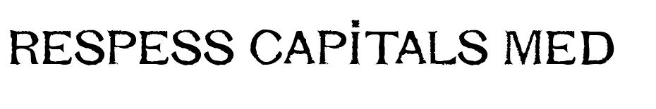 Respess Capitals Medium font